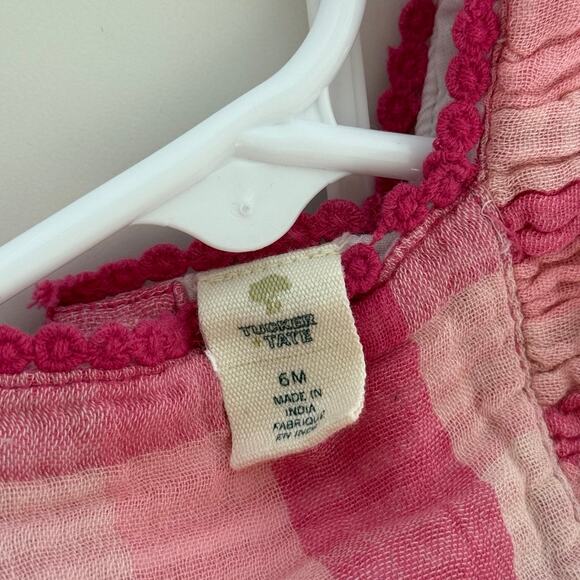 Tucker + Tate Pink Plaid Ruffle Top & Bloomer Set | 6M - Picture 6 of 7